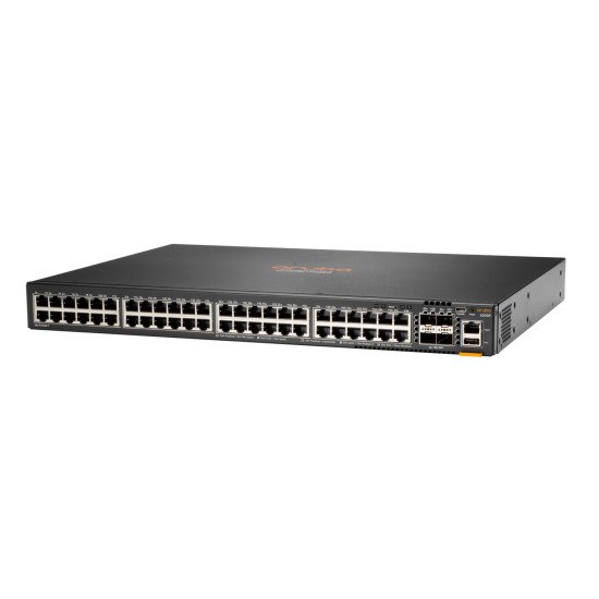 HPE Aruba 6200F 48G 4SFP+ Géré L3 Gigabit Ethernet (10/100/1000) 1U Noir