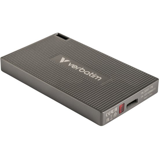 Verbatim 32031 lecteur à circuits intégrés externe 1 To USB Type-C USB 3.2 Gen 2x2 Gris