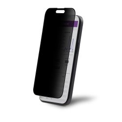 StarTech.com Filtre de Confidentialité 4 Directions pour iPhone 15 Plus, Supporte l'Orientation Portrait/Paysage, Tactile avec Vue à +/- 30°, Écran de Confidentialité avec Vitre de Protection en Verre Trempé