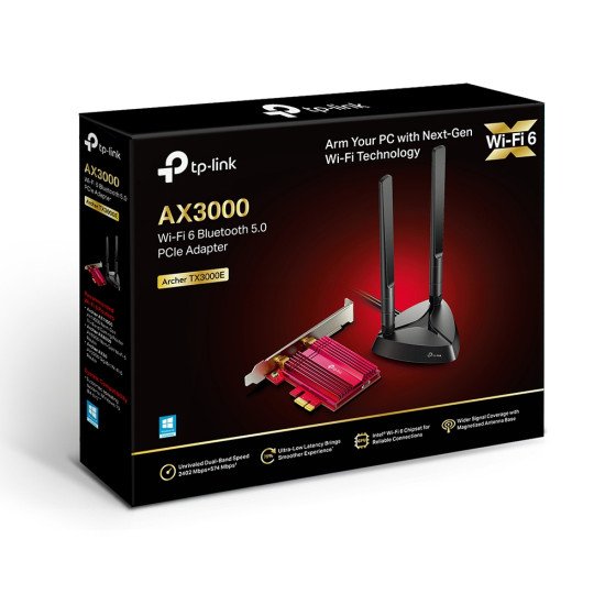 TP-LINK Archer TX3000E WLAN / Bluetooth 2402 Mbit/s Interne