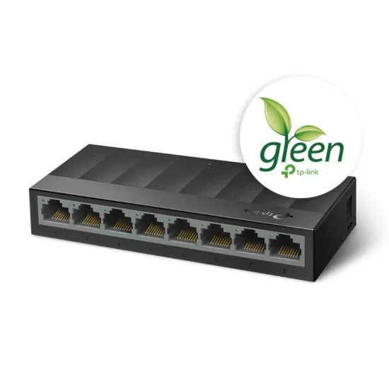 TP-LINK LS1008G commutateur réseau Non-géré Gigabit Ethernet (10/100/1000) Noir TP-LINK LS1008G commutateur réseau Non-géré Gigabit Ethernet (10/100/1000) Noir