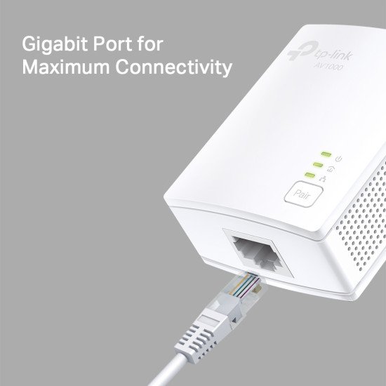 TP-LINK TL-PA7017 KIT Adaptateur réseau CPL 1000 Mbit/s Ethernet/LAN Blanc 2 pièce(s) TP-LINK TL-PA7017 KIT Adaptateur réseau CPL 1000 Mbit/s Ethernet/LAN Blanc 2 pièce(s)