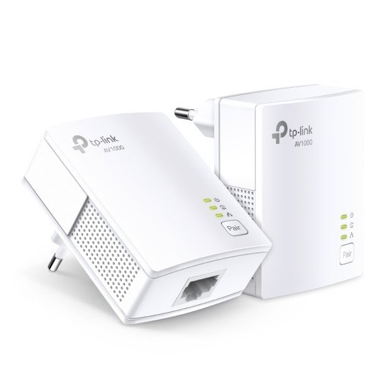TP-LINK TL-PA7017 KIT Adaptateur réseau CPL 1000 Mbit/s Ethernet/LAN Blanc 2 pièce(s) TP-LINK TL-PA7017 KIT Adaptateur réseau CPL 1000 Mbit/s Ethernet/LAN Blanc 2 pièce(s)