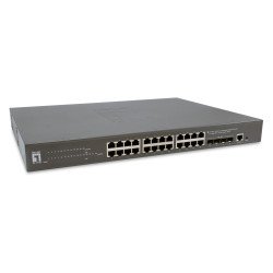 LevelOne GTP-2871 commutateur réseau Géré L3 Gigabit Ethernet (10/100/1000) Connexion Ethernet POE Gris LevelOne GTP-2871 commutateur réseau Géré L3 Gigabit Ethernet (10/100/1000) Connexion Ethernet POE Gris