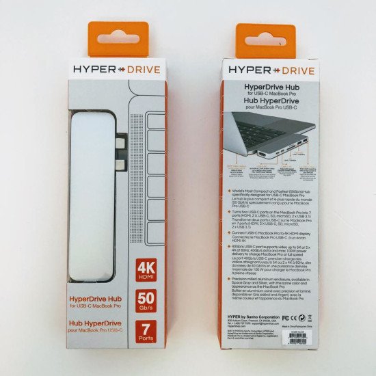 HYPER HD28C USB 3.2 Gen 1 (3.1 Gen 1) Type-C Argent