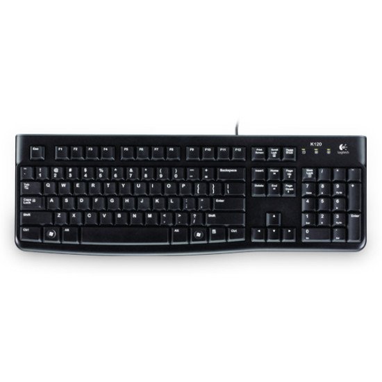 Logitech K120 Clavier USB Noir AZERTY BE Noir