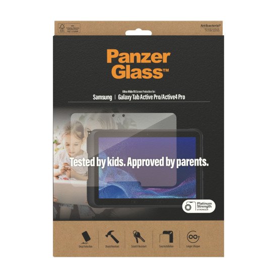 PanzerGlass ® Screen Protector Samsung Galaxy T Active Pro | Active4 Pro Protection d'écran transparent 1 pièce(s)