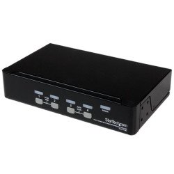 StarTech.com Commutateur KVM 4 Ports VGA USB, Montage en Rack et OSD - Switch KVM - 1920x1440 StarTech.com Commutateur KVM 4 Ports VGA USB, Montage en Rack et OSD - Switch KVM - 1920x1440