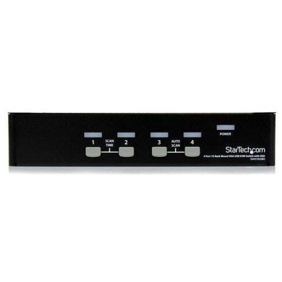 StarTech.com Commutateur KVM 4 Ports VGA USB, Montage en Rack et OSD - Switch KVM - 1920x1440