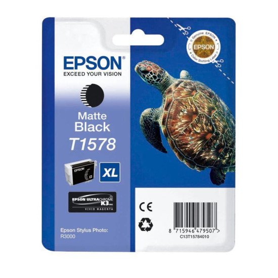 Epson T1578 Cartouche encre noir mat Epson T1578 Cartouche encre noir mat