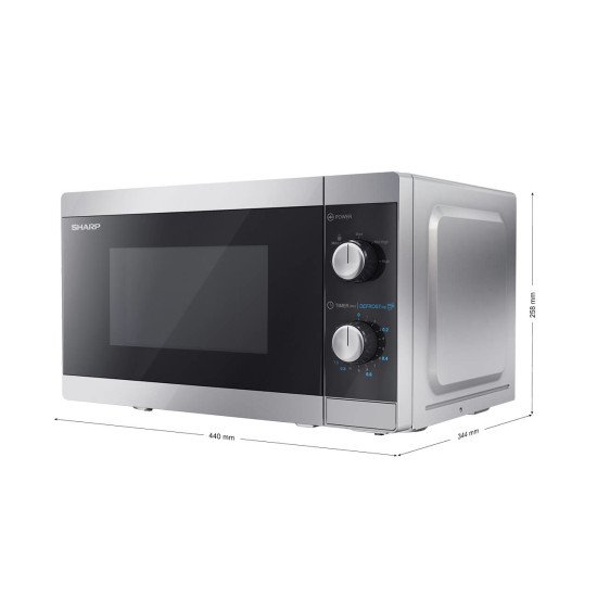 Sharp Home Appliances YC-MS01E-S micro-onde Comptoir Micro-ondes uniquement 20 L 800 W