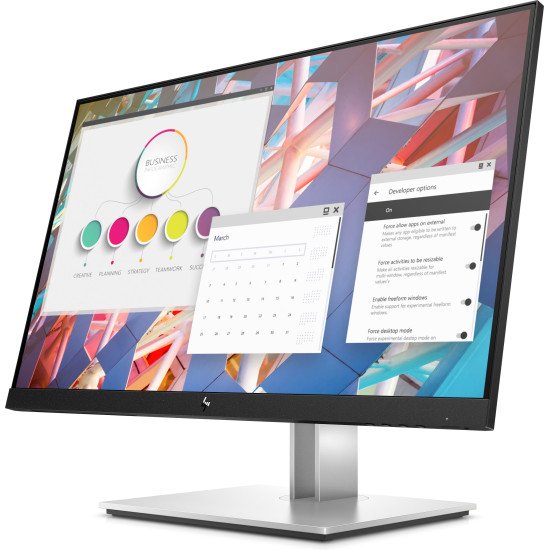 HP E-Series E24 G4 écran PC 24" 1920 x 1080 pixels Full HD LCD Noir, Argent