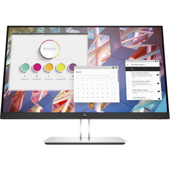 HP E-Series E24 G4 écran PC 24" 1920 x 1080 pixels Full HD LCD Noir, Argent