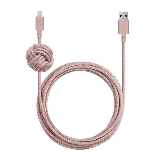 Native Union Night Cable-Lightning 3 m Rose