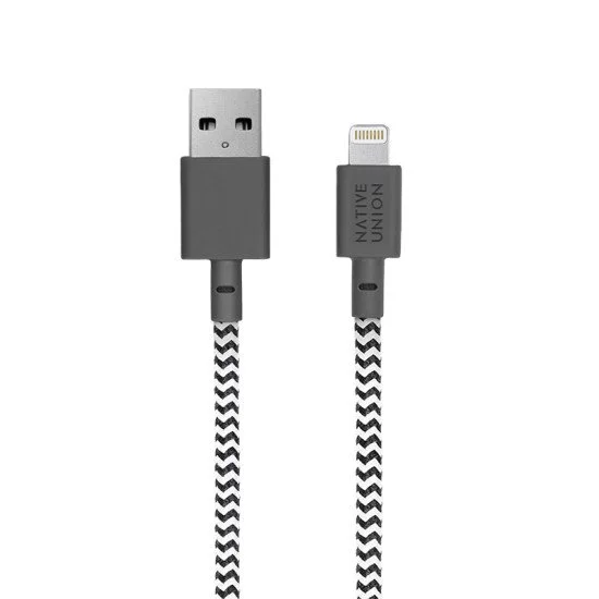 Native Union Belt Cable XL 3 m Noir, Blanc Native Union Belt Cable XL 3 m Noir, Blanc