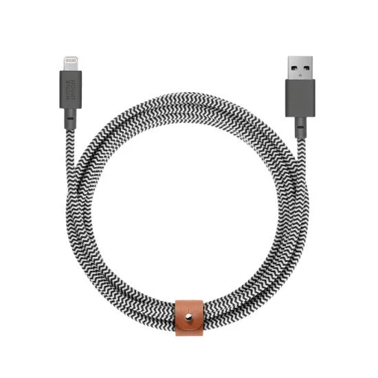 Native Union Belt Cable XL 3 m Noir, Blanc Native Union Belt Cable XL 3 m Noir, Blanc