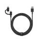 Native Union BELT-ULC-CS-BLK-NP câble USB 2 m USB A USB C/Micro USB A/Lightning Noir Native Union BELT-ULC-CS-BLK-NP câble USB 2 m USB A USB C/Micro USB A/Lightning Noir