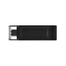 Kingston DataTraveler 70 clé USB 128 Go USB Type-C 3.2 Gen 1 (3.1 Gen 1) Noir Kingston DataTraveler 70 clé USB 128 Go USB Type-C 3.2 Gen 1 (3.1 Gen 1) Noir