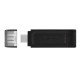 Kingston DataTraveler 70 clé USB 64 Go USB Type-C 3.2 Gen 1 (3.1 Gen 1) Noir