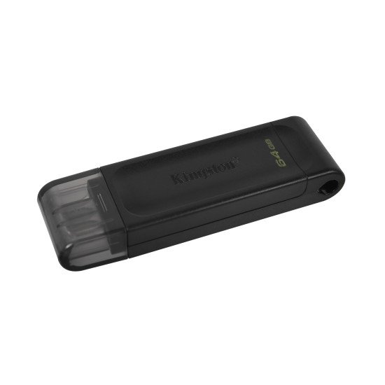 Kingston DataTraveler 70 clé USB 64 Go USB Type-C 3.2 Gen 1 (3.1 Gen 1) Noir