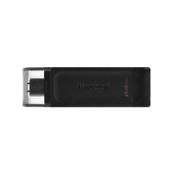 Kingston DataTraveler 70 clé USB 64 Go USB Type-C 3.2 Gen 1 (3.1 Gen 1) Noir Kingston DataTraveler 70 clé USB 64 Go USB Type-C 3.2 Gen 1 (3.1 Gen 1) Noir