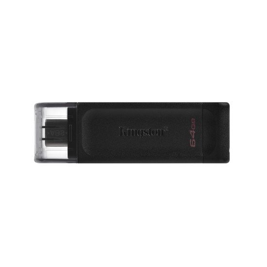 Kingston DataTraveler 70 clé USB 64 Go USB Type-C 3.2 Gen 1 (3.1 Gen 1) Noir