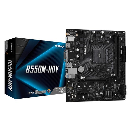 Asrock B550M-HDV Emplacement AM4 Carte mère Micro ATX AMD B550