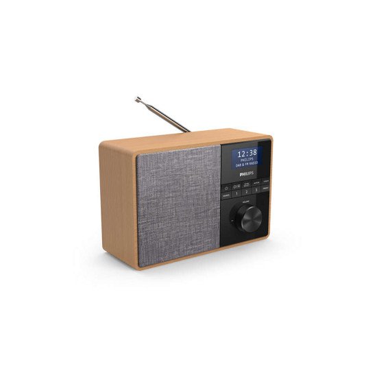 Philips TAR5505/10 Radio portable Numérique Noir, Gris, Bois