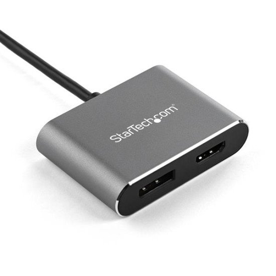 StarTech.com Adaptateur multiport USB-C vers DisplayPort ou HDMI - 4K 60 Hz - Convertisseur 2-en-1