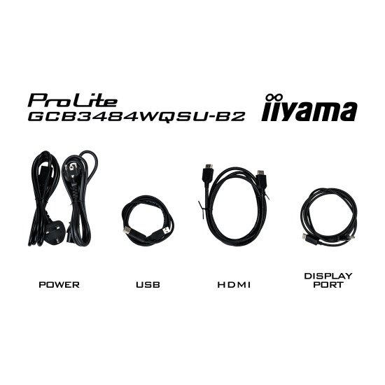 iiyama G-MASTER GCB3484WQSU-B2 34IN PRO-GAMING 0.4MS VA LCD 3440X144 écran PC 86,4 cm (34") 3440 x 1440 pixels UltraWide Quad HD Noir