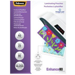 Fellowes Pochettes ImageLast A3 80 microns - Paquet de 25 Fellowes Pochettes ImageLast A3 80 microns - Paquet de 25