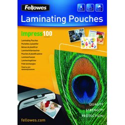 Fellowes Pochettes brillantes A3 100 microns - Paquet de 100 Fellowes Pochettes brillantes A3 100 microns - Paquet de 100