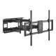 Manhattan Support mural pour TV/moniteurs (Bras articulé), écrans 37" à 120", Compatibilité VESA : de 200x200 à 900x600 mm (vérifiez les dimensions des quatre trous de fixation à l'arrière), charge max. 120 kg, noir