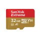 Sandisk Extreme mémoire flash 32 Go MicroSDXC Classe 10 UHS-I