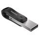 Sandisk SDIX60N-064G-GN6NN lecteur USB flash 64 Go USB Type-A / Lightning 3.2 Gen 2 (3.1 Gen 2) Noir, Argent