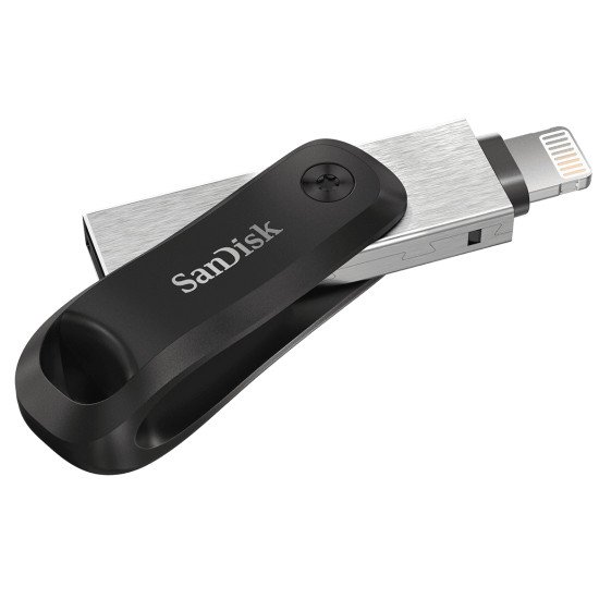 Sandisk SDIX60N-064G-GN6NN lecteur USB flash 64 Go USB Type-A / Lightning 3.2 Gen 2 (3.1 Gen 2) Noir, Argent