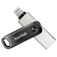 Sandisk SDIX60N-064G-GN6NN lecteur USB flash 64 Go USB Type-A / Lightning 3.2 Gen 2 (3.1 Gen 2) Noir, Argent Sandisk SDIX60N-064G-GN6NN lecteur USB flash 64 Go USB Type-A / Lightning 3.2 Gen 2 (3.1 Gen 2) Noir, Argent