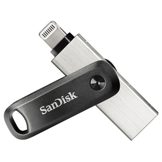 Sandisk SDIX60N-064G-GN6NN lecteur USB flash 64 Go USB Type-A / Lightning 3.2 Gen 2 (3.1 Gen 2) Noir, Argent