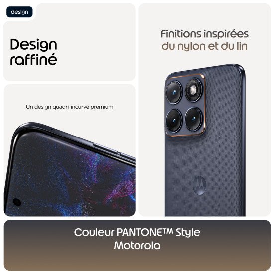 Motorola edge 70 fusion 17,2 cm (6.78") Double SIM Android 16.0 5G USB Type-C 8 Go 256 Go 5200 mAh Noir