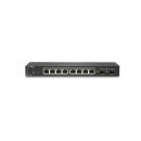 SonicWall SWS12-8POE Géré L2 Gigabit Ethernet (10/100/1000) Connexion Ethernet POE Noir