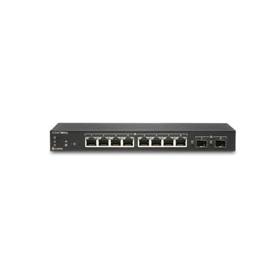 SonicWall SWS12-8POE Géré L2 Gigabit Ethernet (10/100/1000) Connexion Ethernet POE Noir