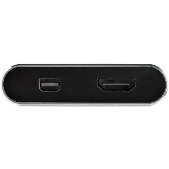 StarTech.com Adaptateur multiport USB-C vers mini DisplayPort ou HDMI - 4K 60 Hz - Convertisseur 2-en-1
