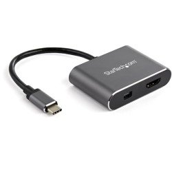 StarTech.com Adaptateur multiport USB-C vers mini DisplayPort ou HDMI - 4K 60 Hz - Convertisseur 2-en-1 StarTech.com Adaptateur multiport USB-C vers mini DisplayPort ou HDMI - 4K 60 Hz - Convertisseur 2-en-1