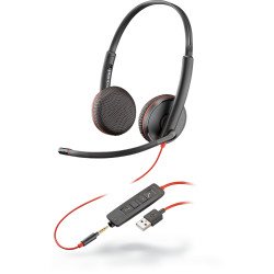 POLY Blackwire C3225 Casque Arceau Connecteur de 3,5 mm USB Type-A Noir