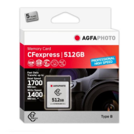 AgfaPhoto CFexpress Professional 512 Go NAND