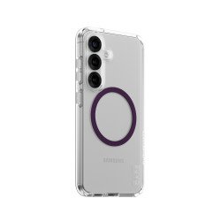 PanzerGlass CARE by ® Flagship Case Transparent Urban Combat w. Plum Purple Qi Compatible Samsung Galaxy S25 coque de protection pour téléphones portables Housse