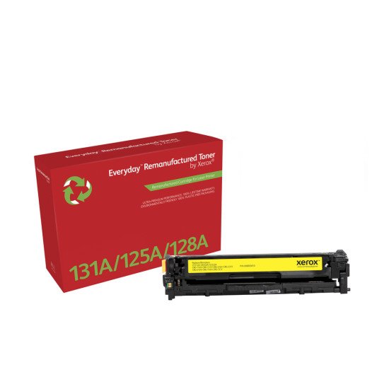 Everyday Toner Jaune compatible avec HP 131A/125A/ 128A (CF212A/ CB542A/ CE322A/ CRG-116Y/ CRG-131Y)