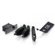C2G Anneau adaptateur à prise de boîtier de table rétractable 4K HDMI[R] avec Mini DisplayPort[TM], DisplayPort et USB-C[R] codés couleur