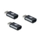 Conceptronic DONN05G changeur de genre de câble USB 2.0 Type-C USB 2.0 Micro Noir