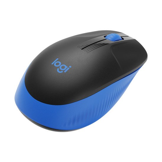 Logitech M190 souris RF sans fil Optique 1000 DPI Noir/Bleu